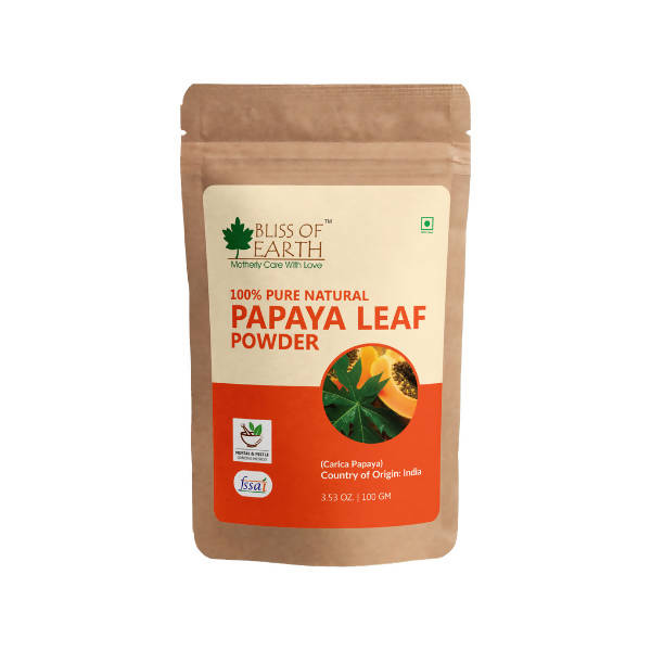 Bliss of Earth 100% Pure Natural Papaya Leaf Powder | Grocsy