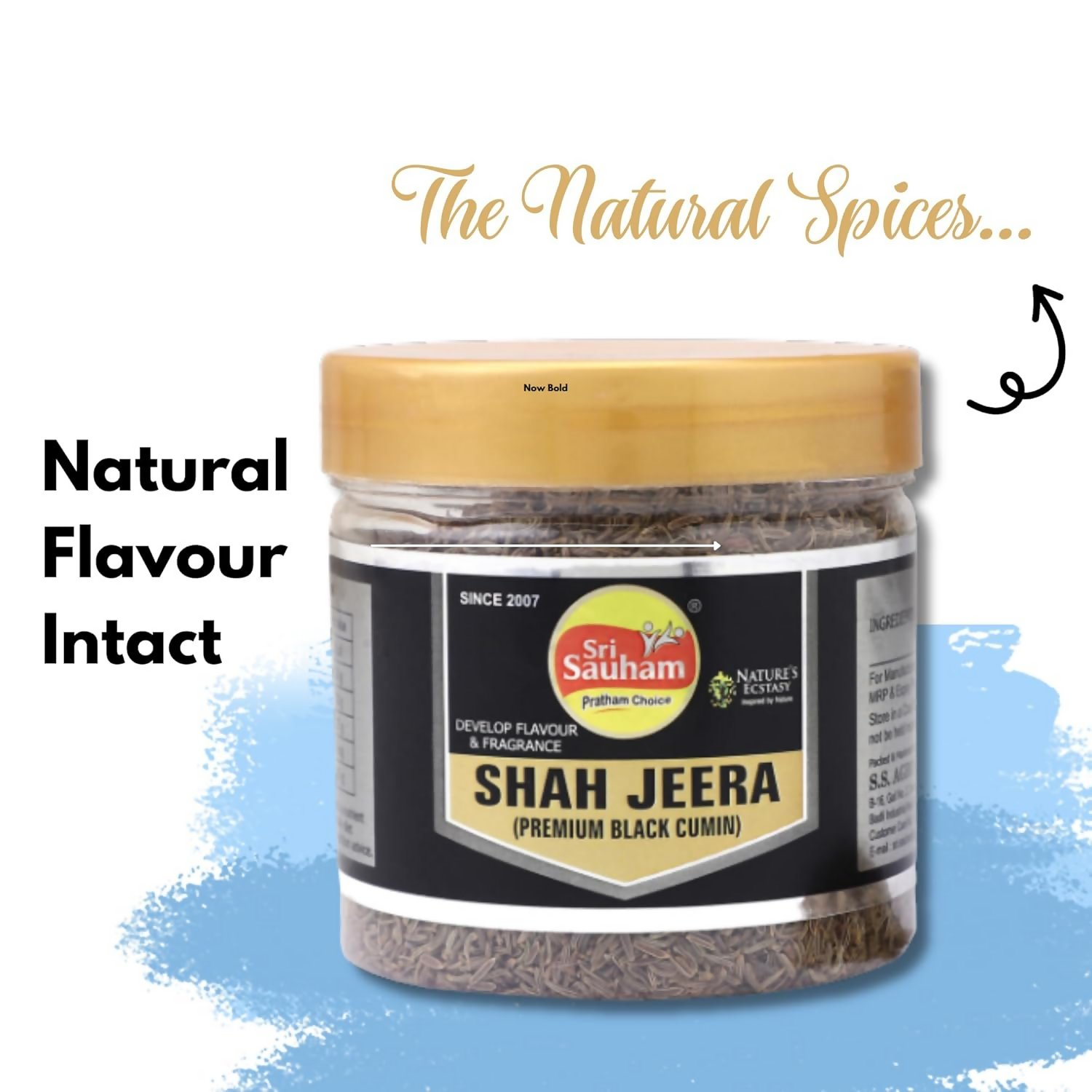 Sri Sauham Premium Spices - 100% Natural Shahi Jeera (Caraway Seeds) | Grocsy