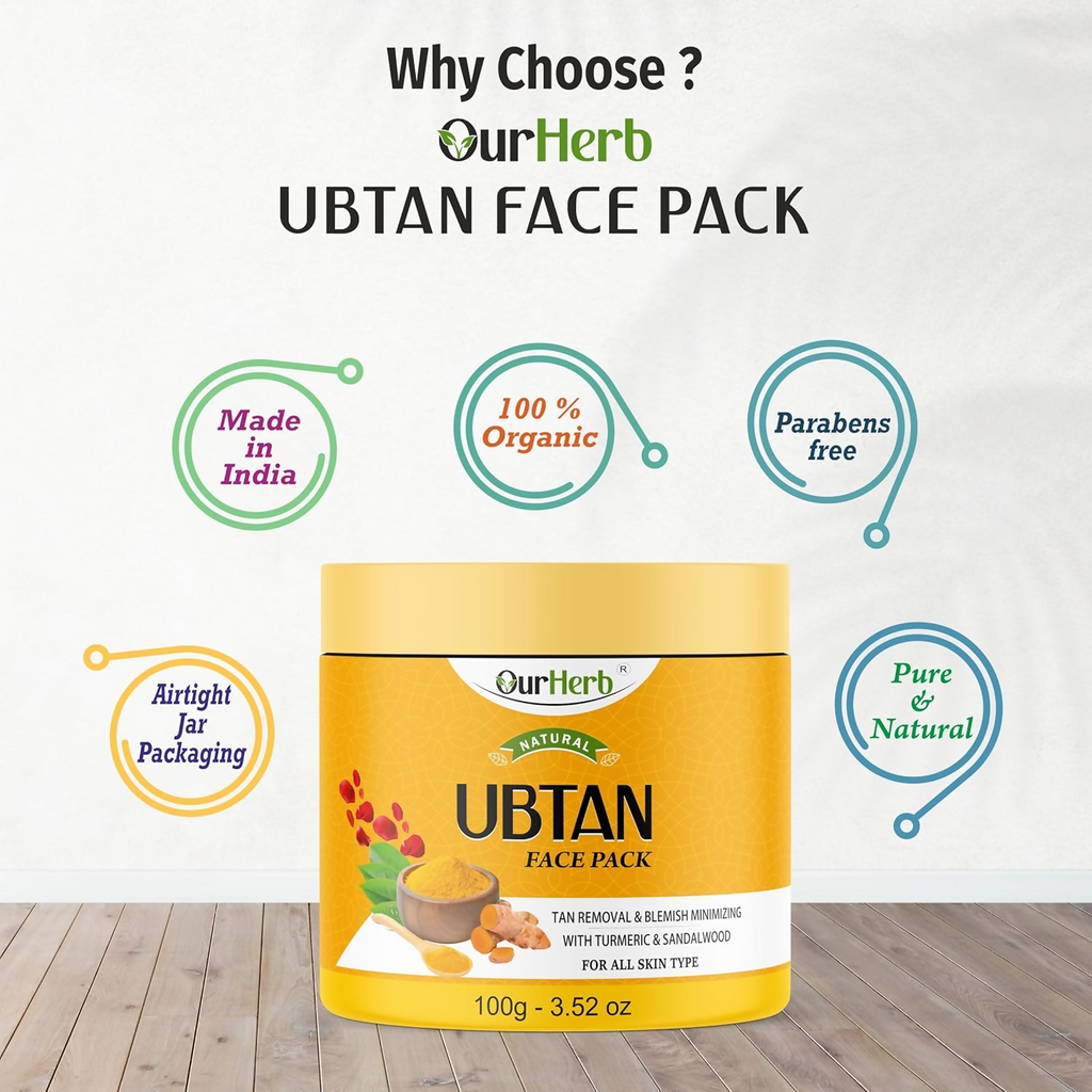 OurHerb Ubtan Face Pack For Glowing Skin | Grocsy