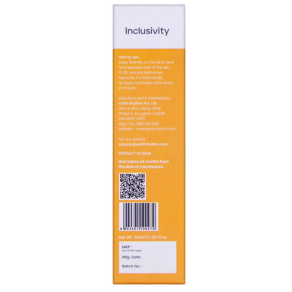 Earth Rhythm Phyto Shield - Spf 50 Matte Mineral Sunscreen | Grocsy