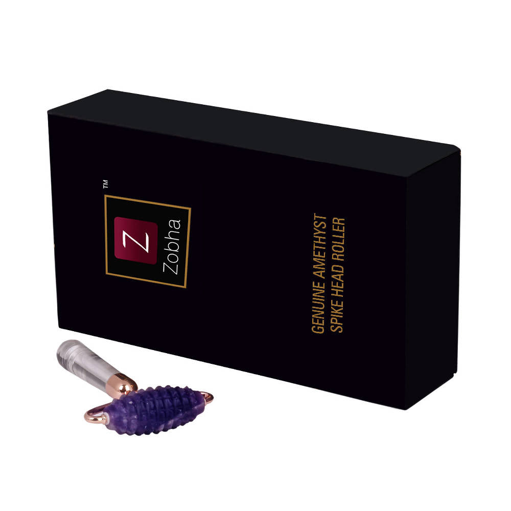 Zobha Genuine Amethyst Spike Head Roller | Grocsy
