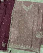 KC Designer Pink 3 Piece Salwar Suit For Women Indian Wear | Grocsy