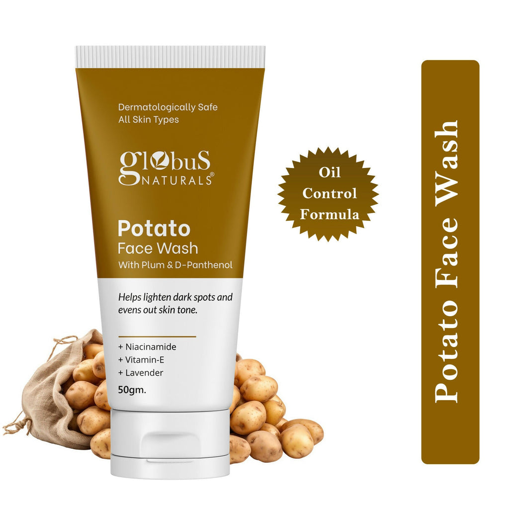 Globus Naturals Potato Face Wash with Plum & D-Panthenol | Grocsy