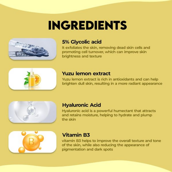 Jovees 5% Glycolic Acid Brightening Skin Serum | Grocsy