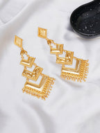 Golden Earrings (Gold) - Ruby Raang | Grocsy