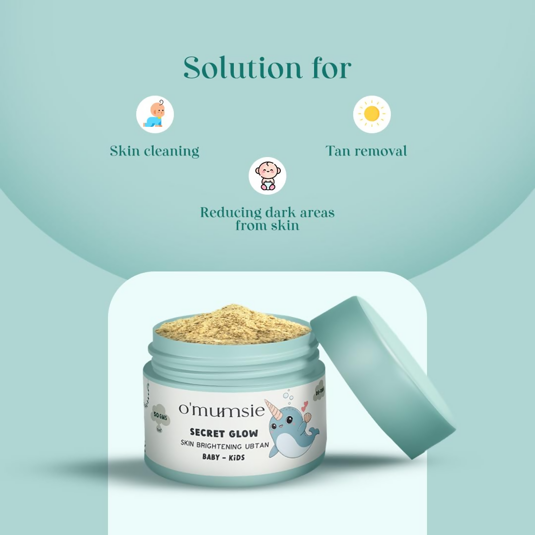 O'Mumsie Secret Glow Skin Brightening Baby Ubtan | Grocsy