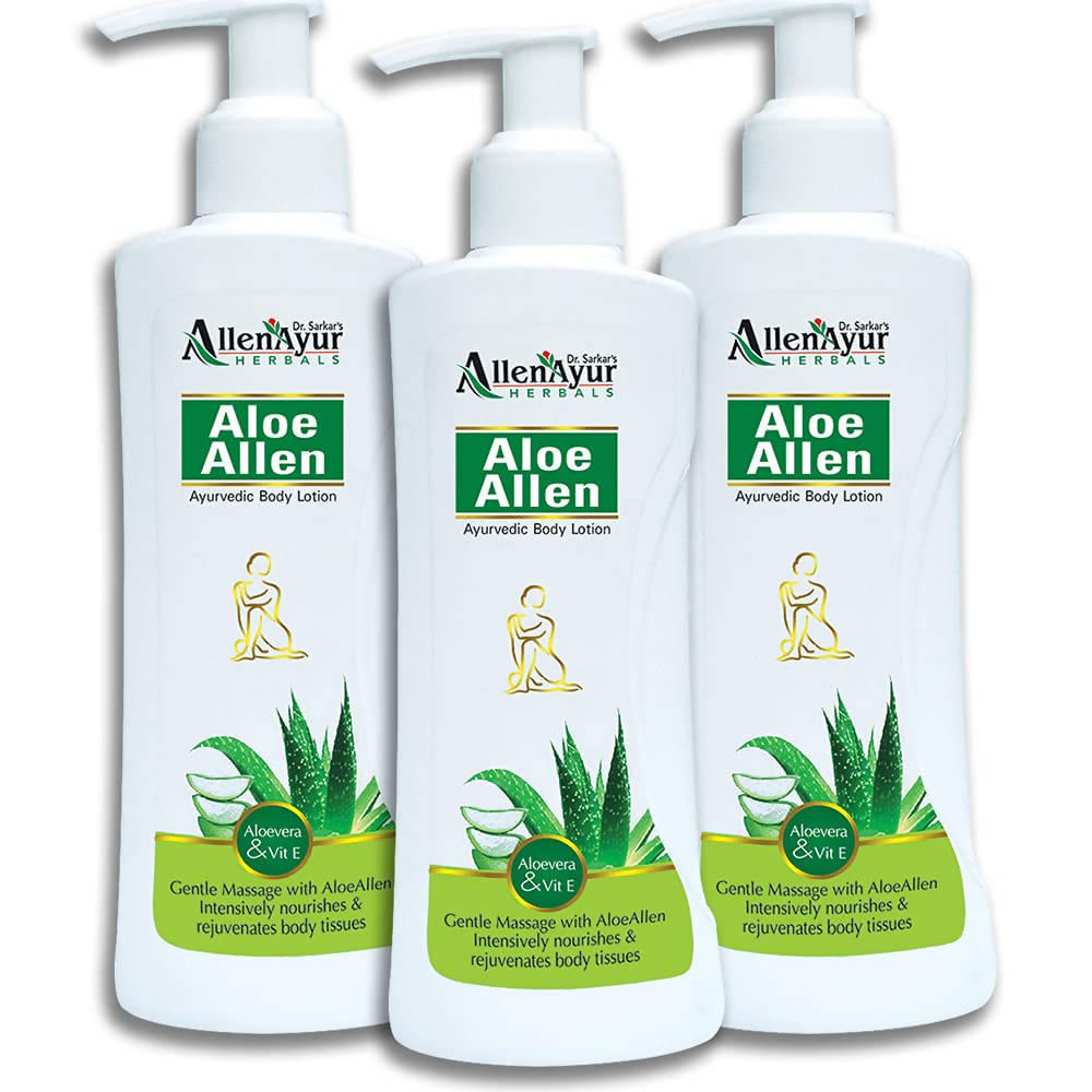 Dr. Sarkar's Allen Ayur Herbals Aloe Allen Ayurvedic Body Lotion | Grocsy
