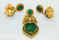 Green Matt Finish Pendant Set | Grocsy