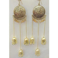 MS Fashion India Bahubali Tassel Sun Design With Long Hanging Jhumkas Earrings | Grocsy