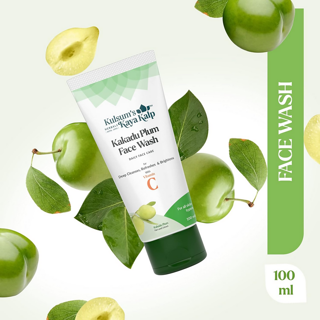 Kulsum's Kaya Kalp Kakadu Plum Face Wash Daily Face Care For Deep Cleanses,Refreshes & Brightens With Vitamin C | Grocsy