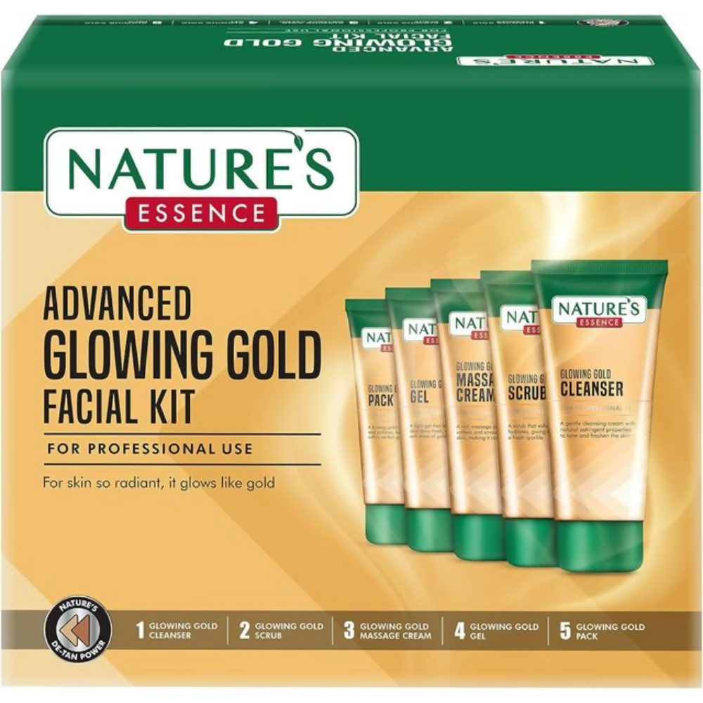Nature's Essence Advanced Glowing Gold Facial Kit | Grocsy