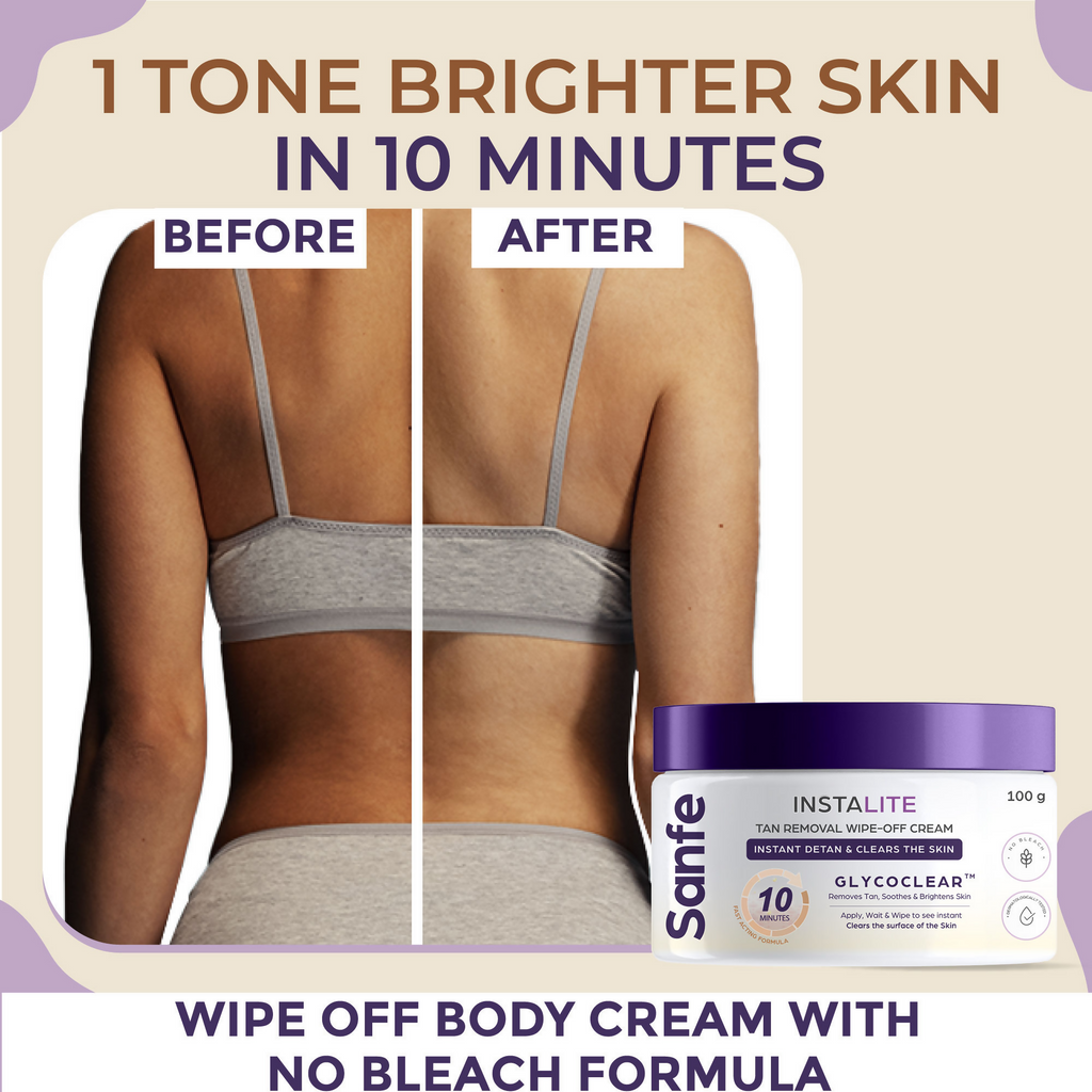 Sanfe Instalite Detan Wipe Off Body Cream | Grocsy