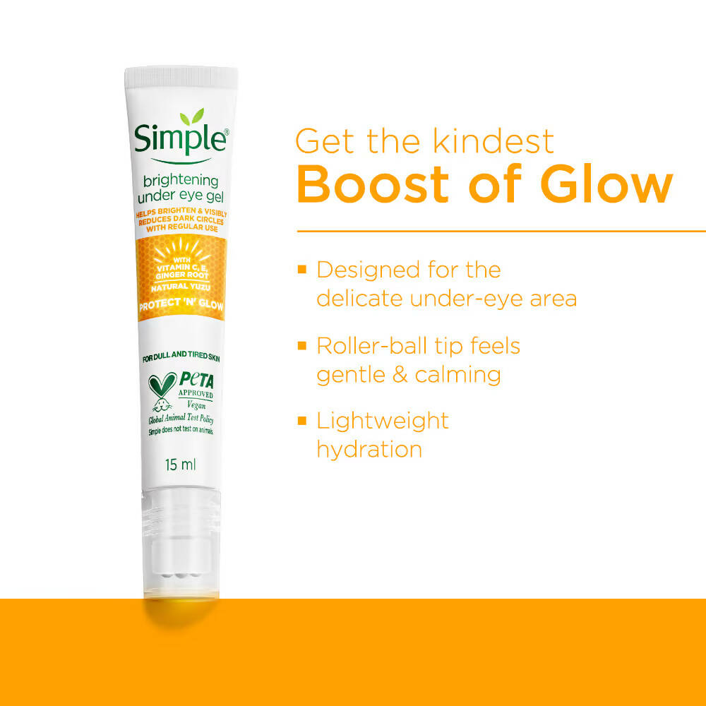 Simple Protect N Glow Vitamin C Brightening Under Eye Gel | Grocsy