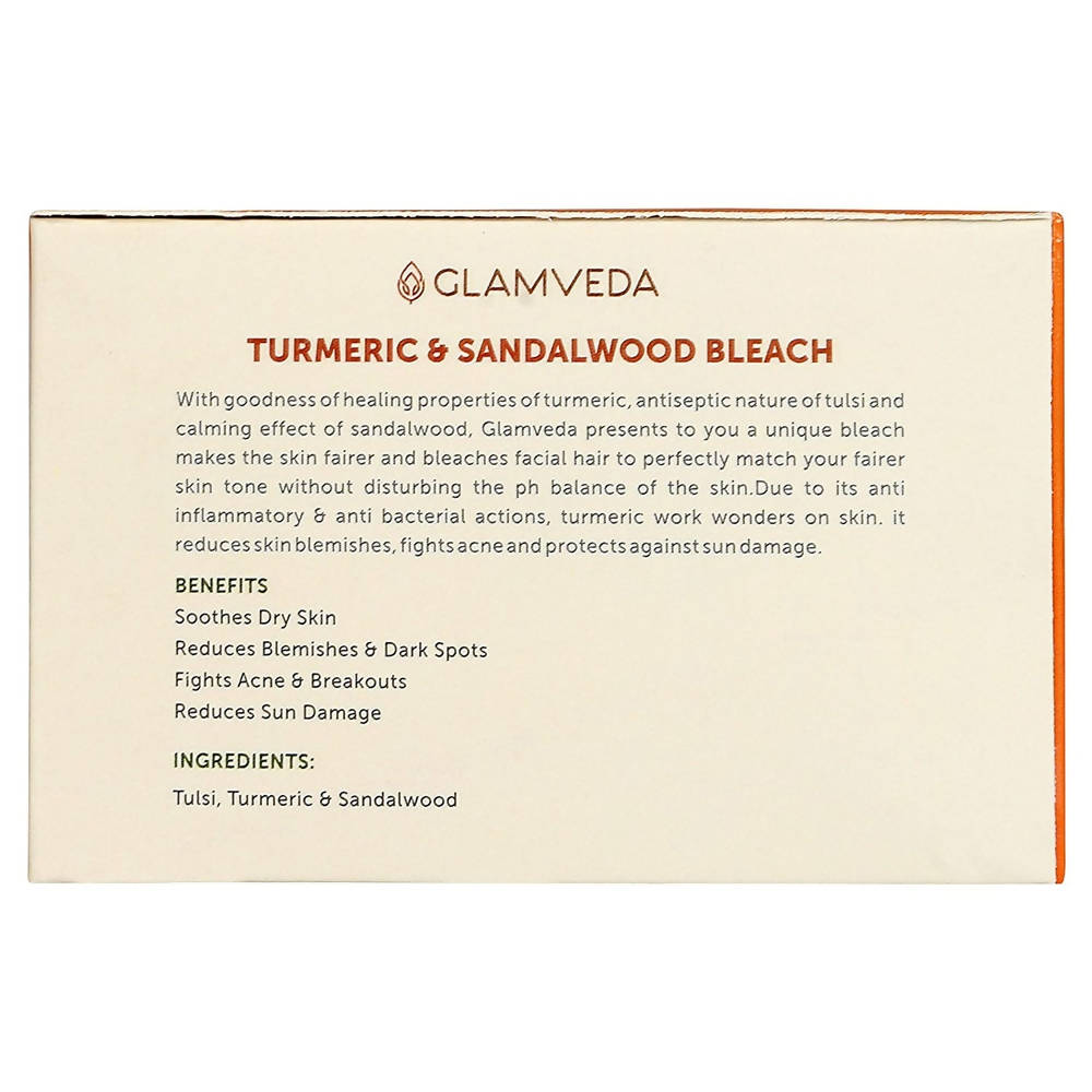 Glamveda Turmeric & Sandalwood Face & Body Bleach Creme | Grocsy