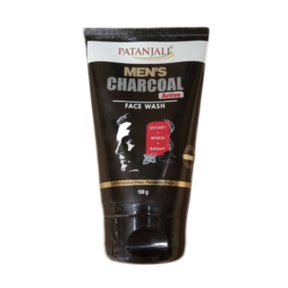 Patanjali Men's Charcoal Active Face Wash | Grocsy