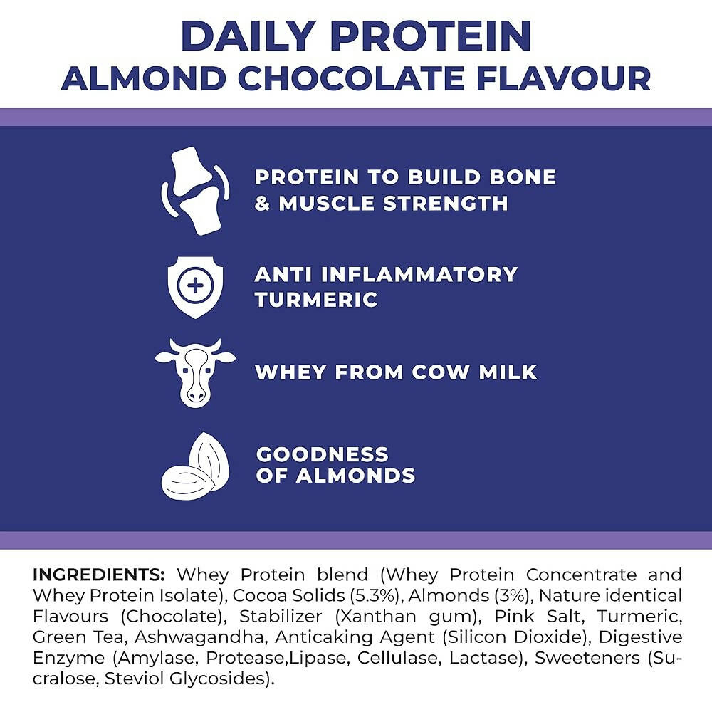 Foodstrong Daily Protein - Almond Chocolate Flavor | Grocsy