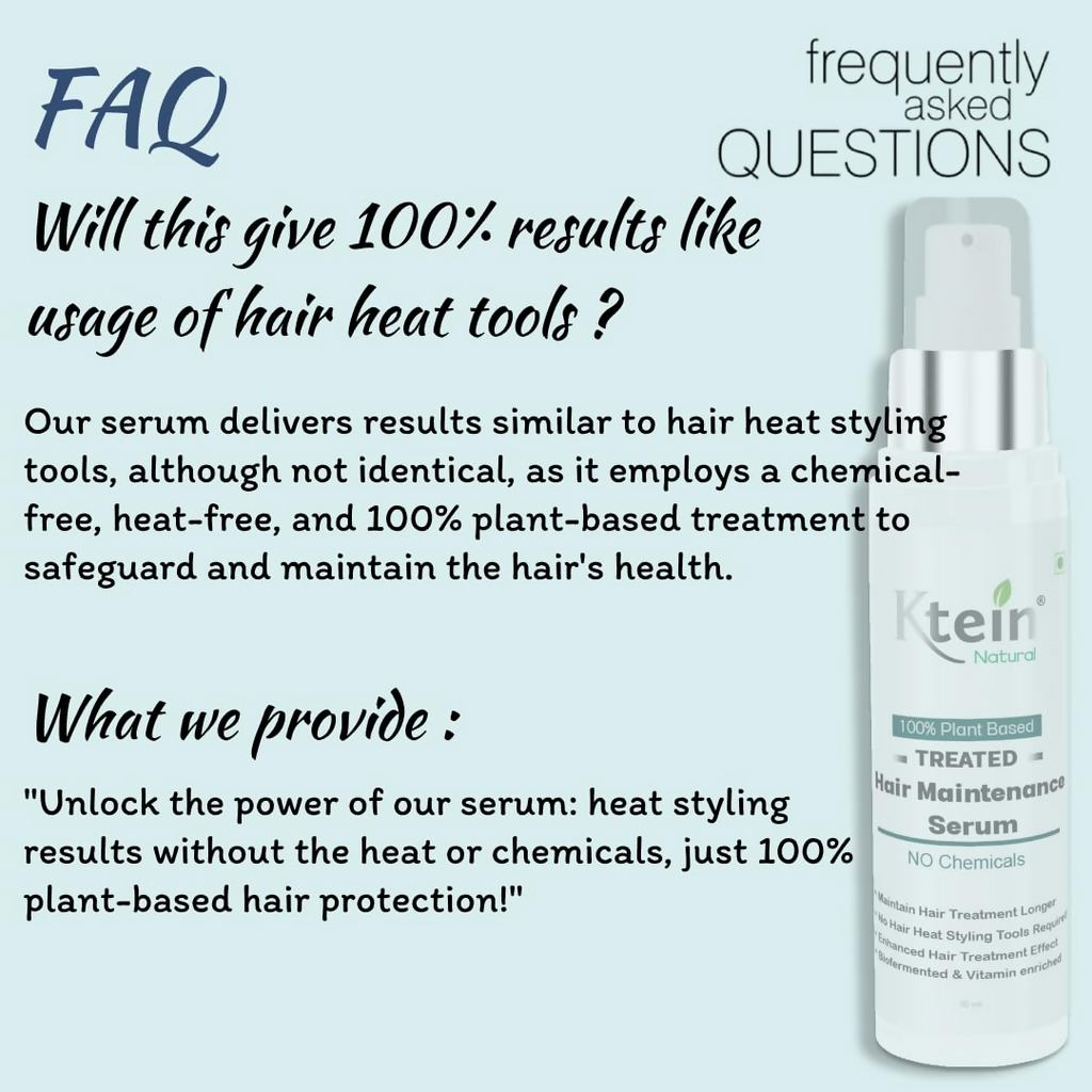 Ktein 100% Plant Based Treated Hair Maintenance Serum | Grocsy