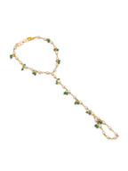 Ruby Raang Multi Pearl & Stone Haath Phool | Grocsy