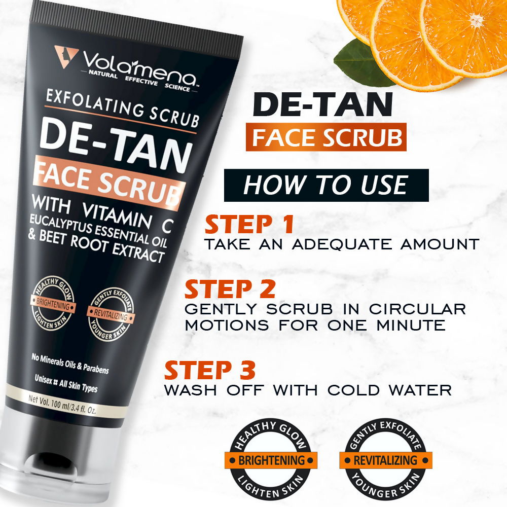Volamena De-Tan Face Scrub | Grocsy