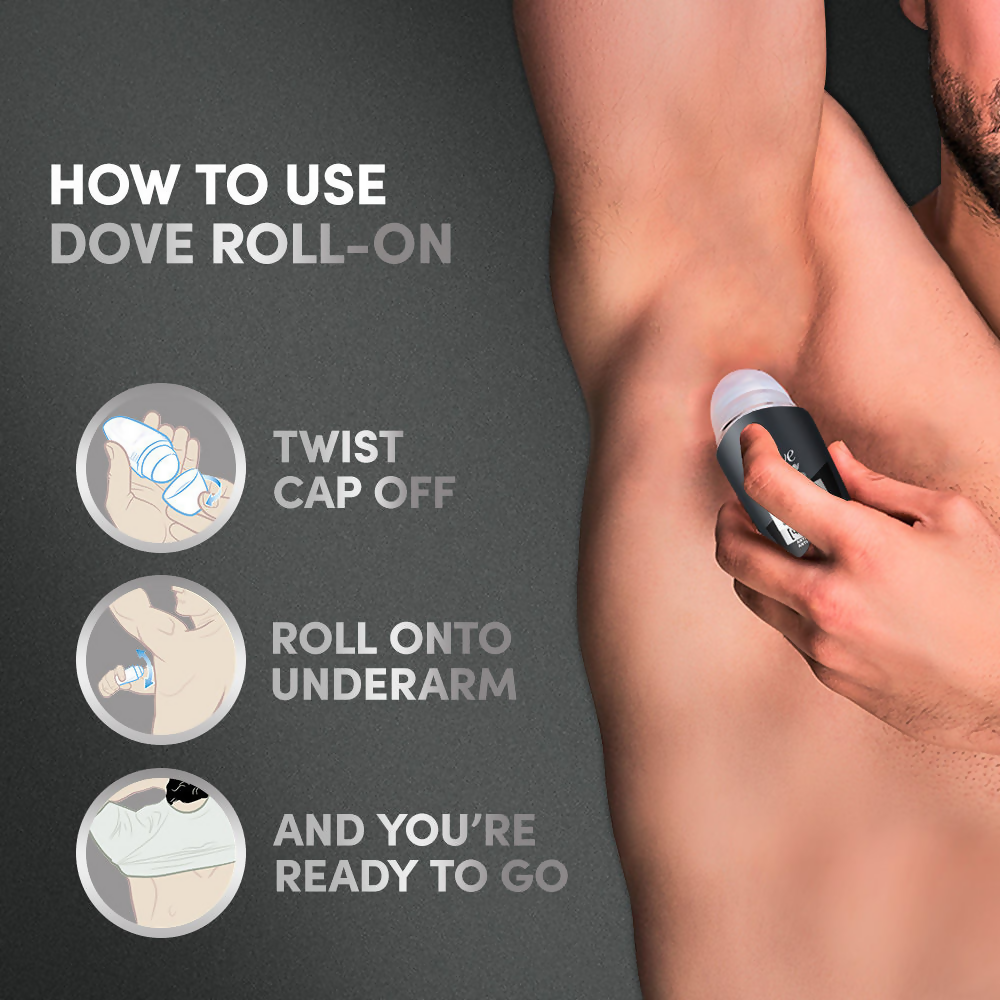 Dove Men + Care Invisible Dry Anti - Perspirant Roll - On | Grocsy