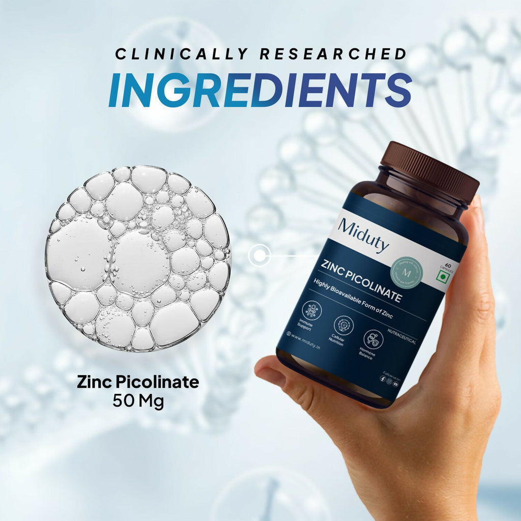 Miduty Zinc Picolinate Capsules | Grocsy