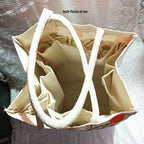 Canvas Jute Bag Flower Print | Grocsy