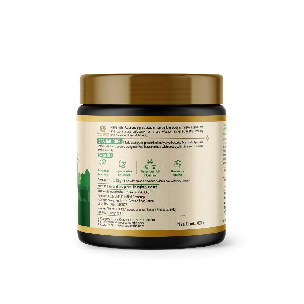Maharishi Ayurveda Brahmi Ghee | Made From Grass Fed Cow's Milk | Desi Ghee with Rich Aroma | Grocsy