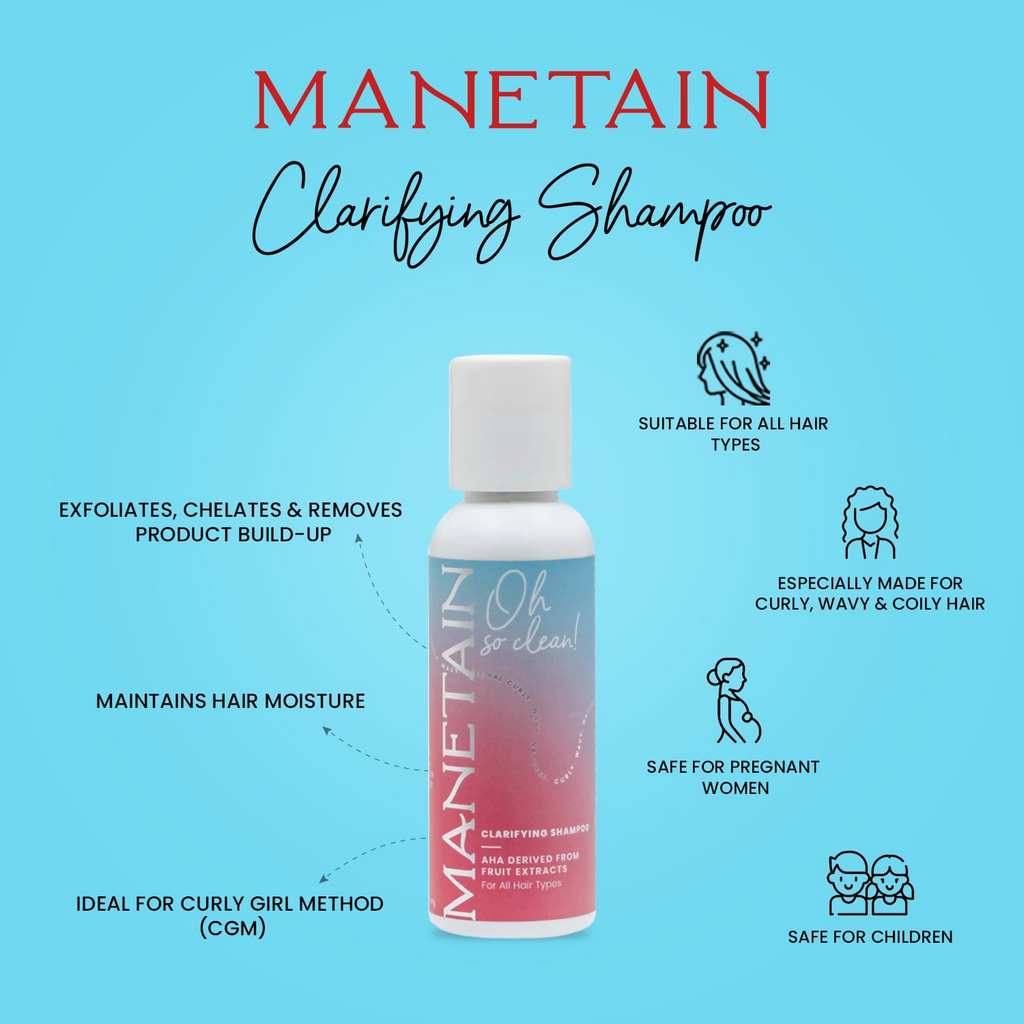 Manetain Clarifying Shampoo For All Hair Types | Grocsy