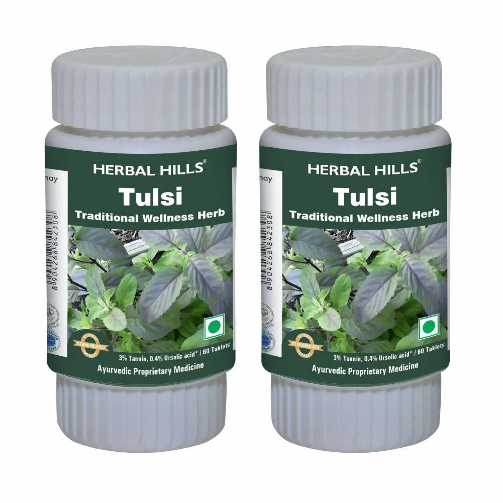 Herbal Hills Tulsi Traditional Wellness Herb Tablets | Grocsy