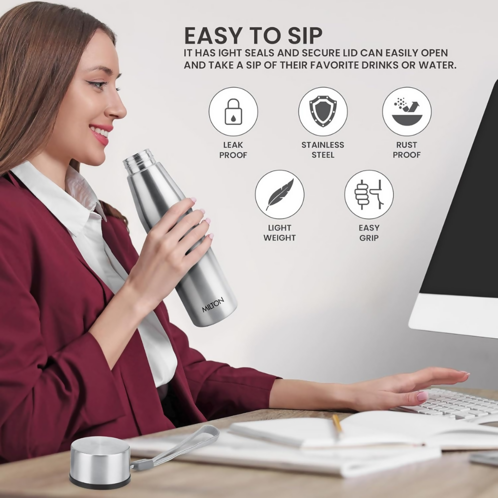 Milton Drift 1000 Stainless Steel Water Bottle | Grocsy