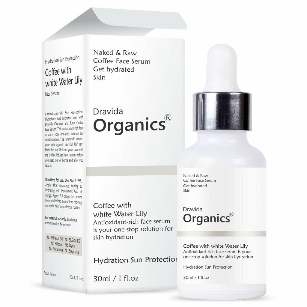 Dravida Organics Coffee Hydrating Face Serum | Grocsy
