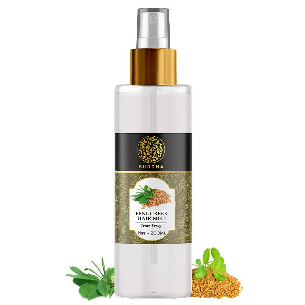 Buddha Natural Fenugreek Hair Vitalizer Spray Mist- Hair Thinning & Greying Hair Mist | Grocsy