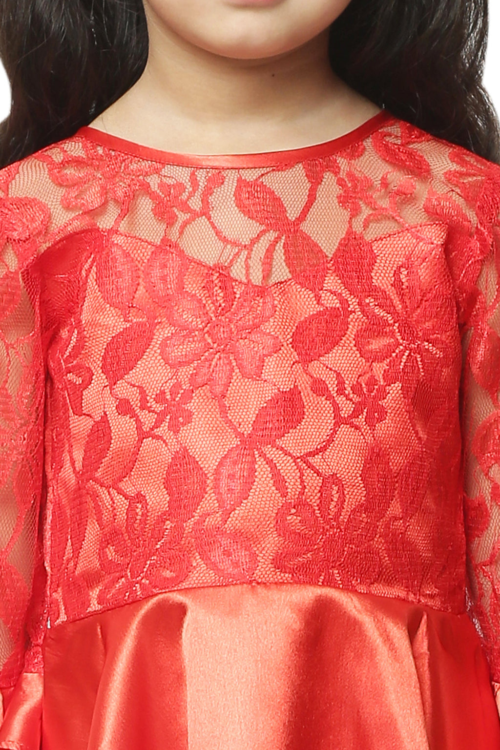 Asmaani Kids Party Wear Stylish Dresses, Perfect for Parties, Functions & Vacations - Red | Grocsy