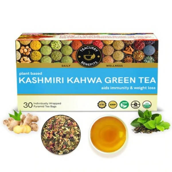 Teacurry Kashmiri Kahwa Green Tea | Grocsy