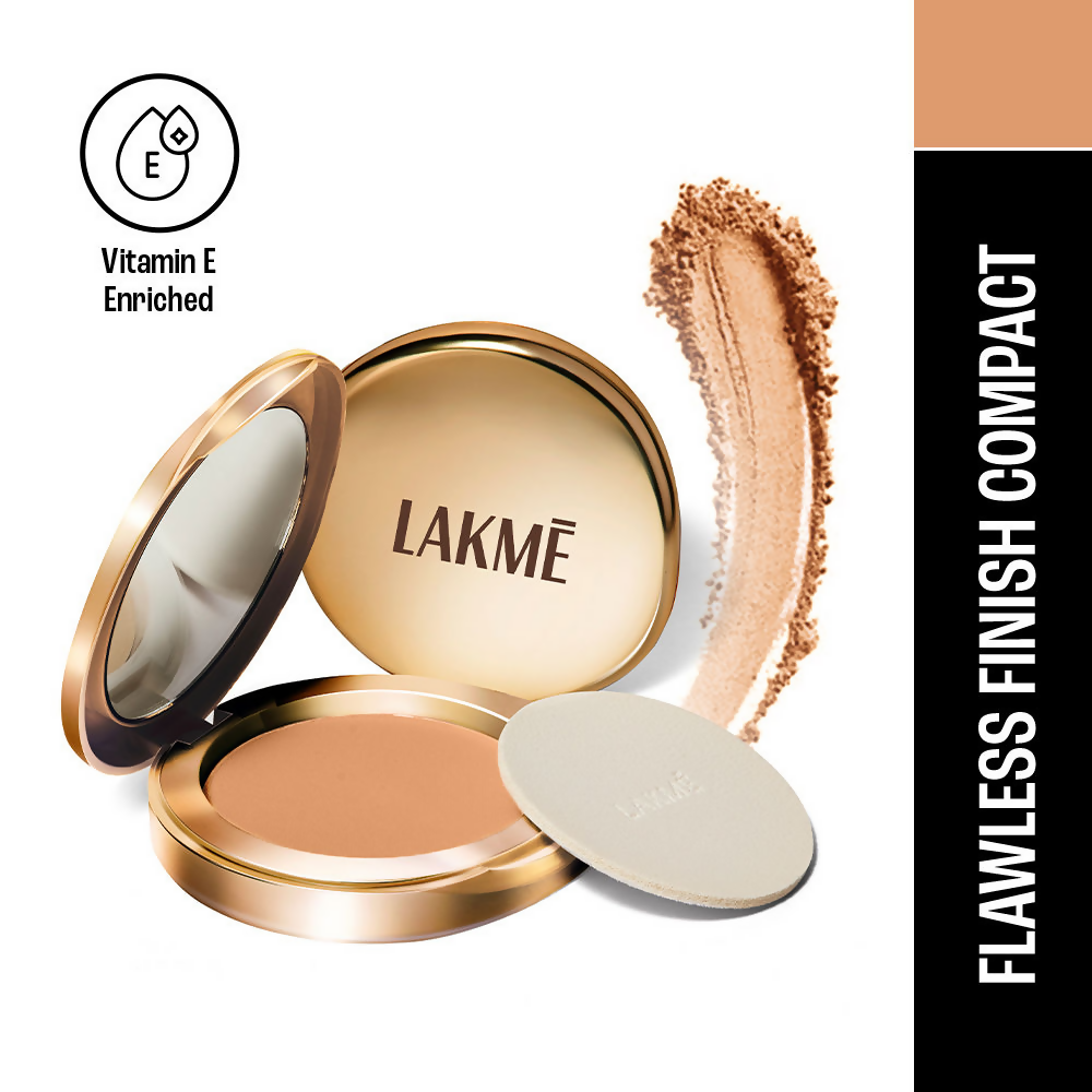 Lakme 9 To 5 Powerplay Matte Compact - Almond | Grocsy