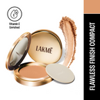 Lakme 9 To 5 Powerplay Matte Compact - Almond | Grocsy