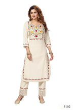 Joban Fashion Cotton Beige Color Kurta Set | Grocsy