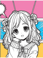 Dreamland Publications Colour Your Own Manga Book 3 With Free Manga Colouring Poster For Kids | Grocsy