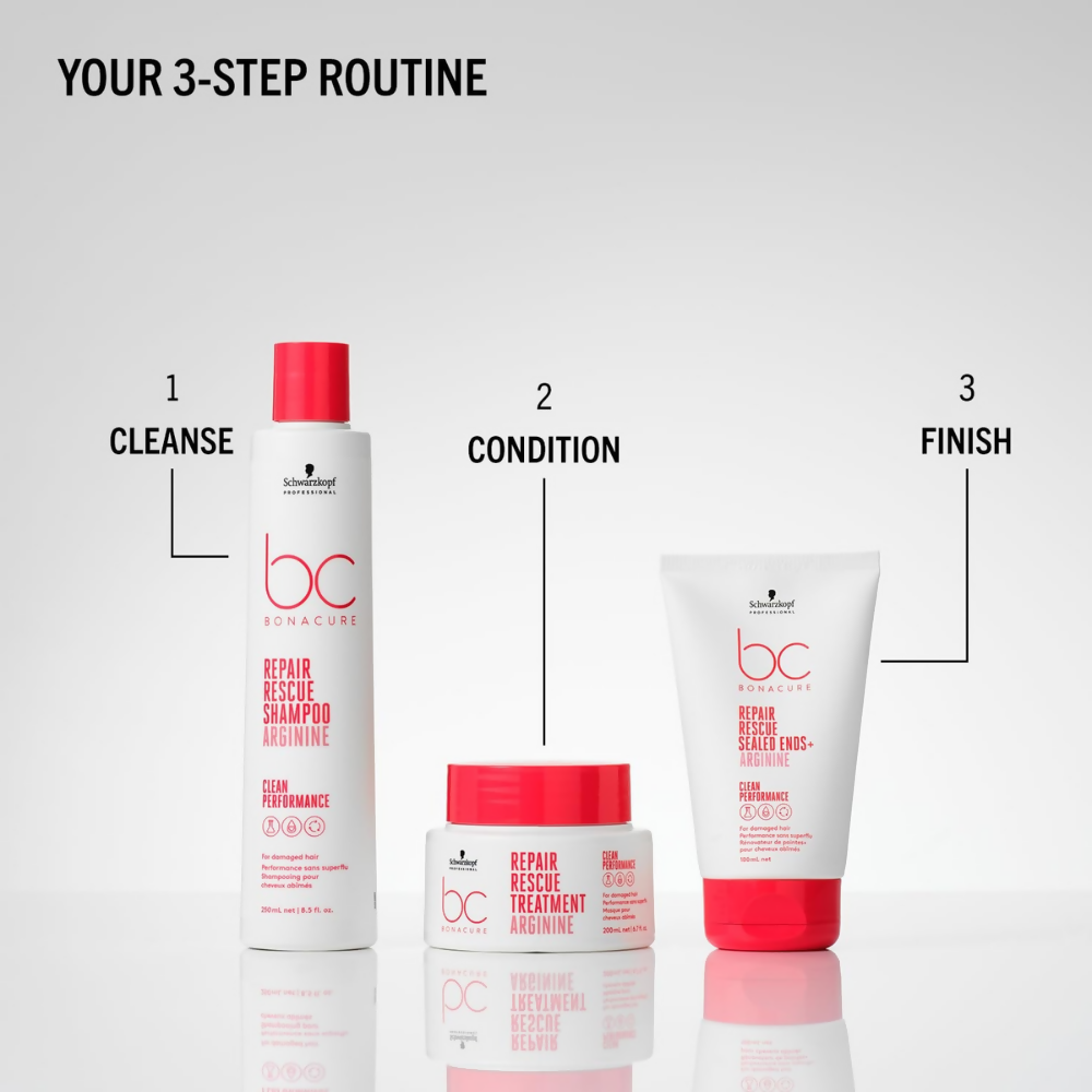 Schwarzkopf Professional Bonacure Repair Rescue Sealed Ends With Arginine | Grocsy