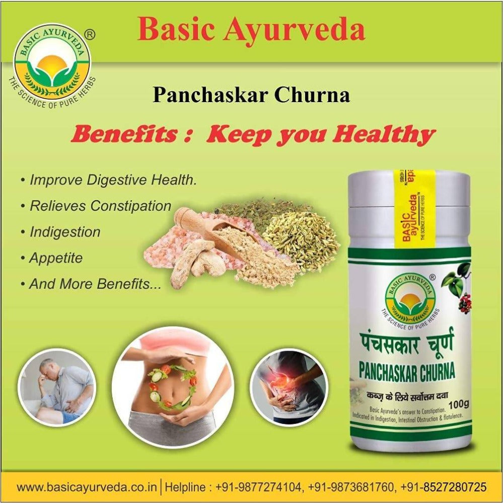 Basic Ayurveda Panchaskar Churna | Grocsy