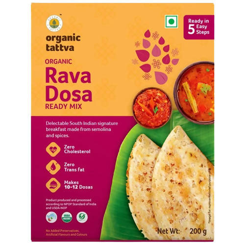 Organic Tattva Rava Dosa Ready Mix | Grocsy