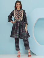 Joban Fashion Blue Printed Co Ord Set | Grocsy