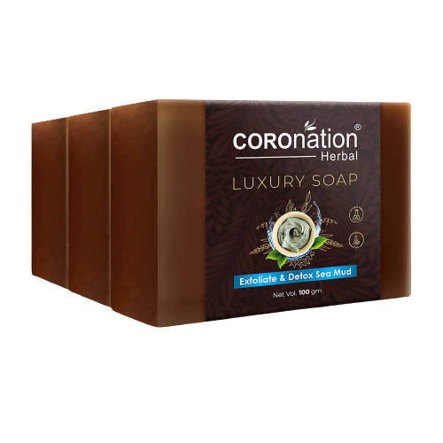 Coronation Herbal Exfoliate & Detox Dead Sea Mud Luxury Soap | Grocsy