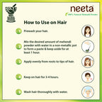 Neeta 100% Natural Henna Powder For Hair Colour And Growth|Rich Brown Shades | Grocsy