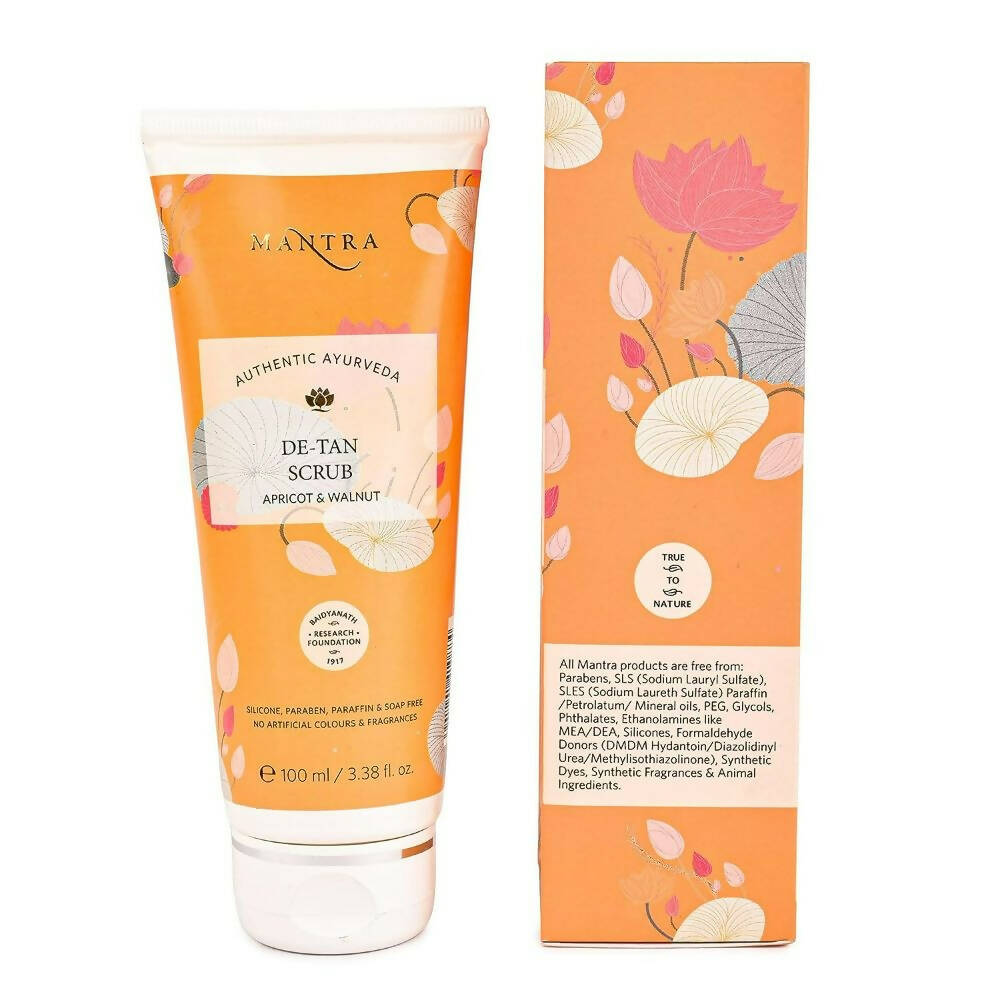 Mantra Herbal De-Tan Scrub Apricot & Walnut | Grocsy