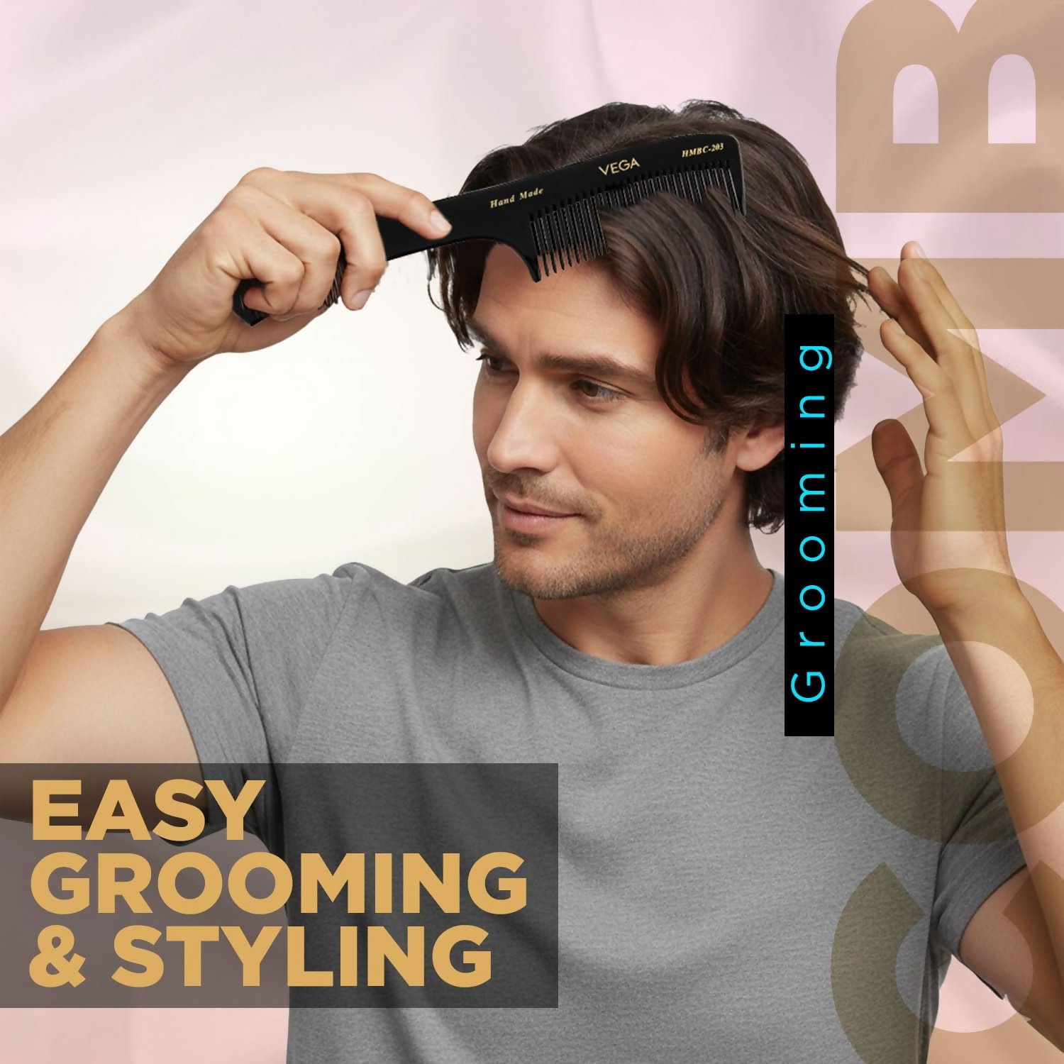 Vega Handcrafted General Grooming Hair Comb | Grocsy