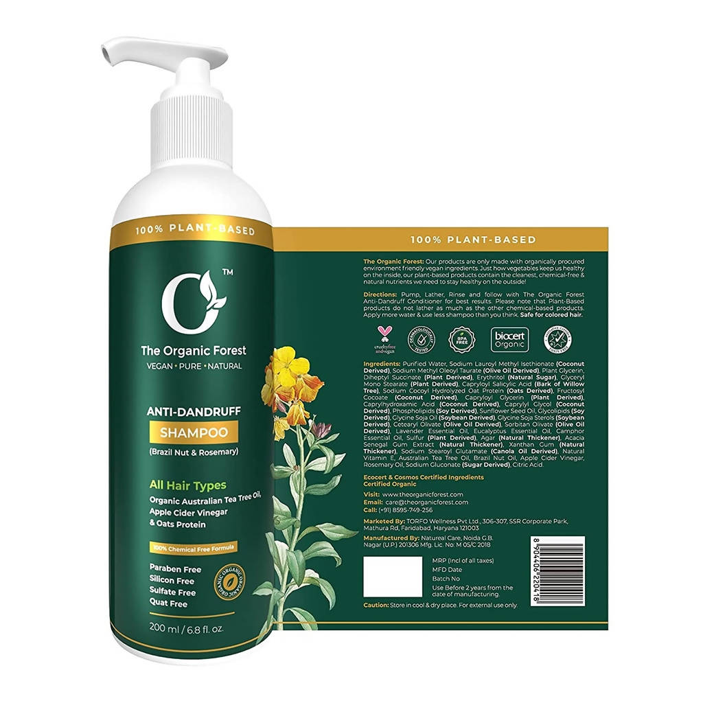 The Organic Forest Anti-Dandruff Shampoo | Grocsy