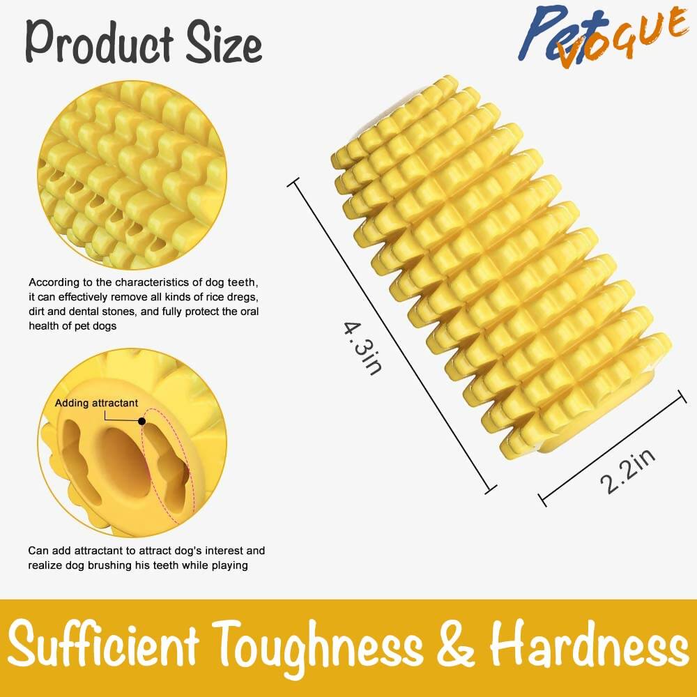 PetVogue Dog Chew Toys for Aggressive Chewer Teeth Cleaning Dog Toothbrush Toys | Grocsy