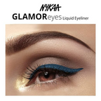 Nykaa Glamoreyes Waterproof & Smudgeproof Coloured Natural Liquid Eyeliner - Blue | Grocsy