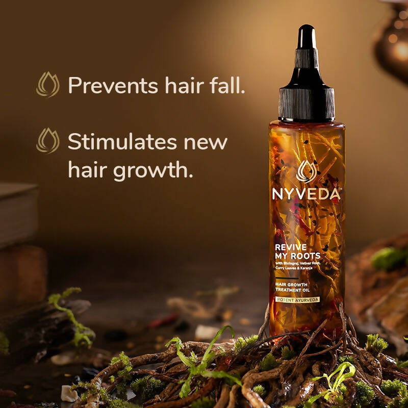 Nyveda Hair Growth Treatment Oil | Revive My Roots | Grocsy